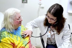 Patricia Otterness, left, and Lydia Hanson have formed a close bond through the Patient Student Partnership. (Contributed photo)