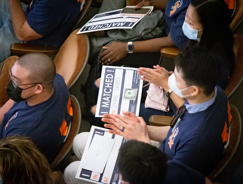 UVA School of Medicine, MD Program Match Day Celebrations 2022