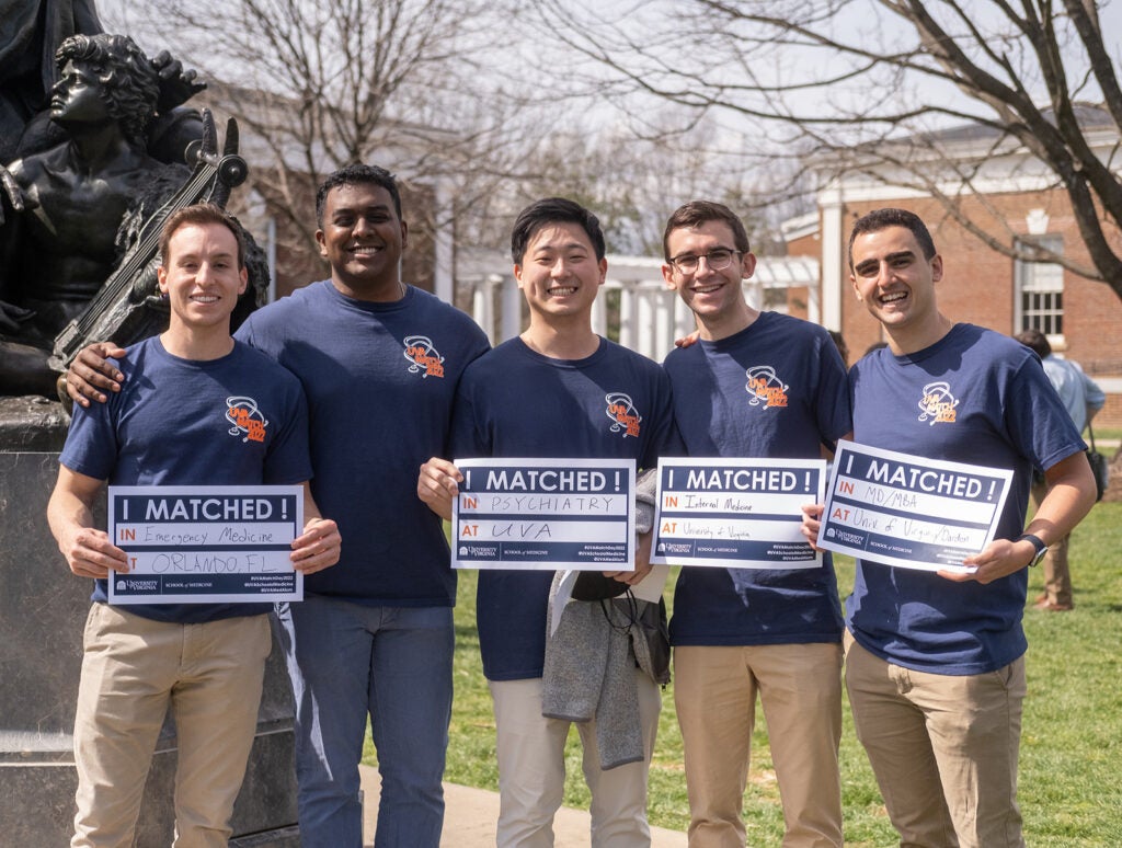 UVA School of Medicine, MD Program Match Day Celebrations 2022