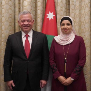 Amal Abu Libdeh and the King of Jordan