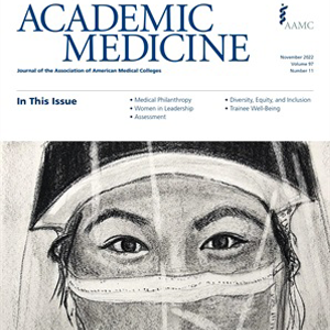 Screen shot of Journal Academic Medicine
