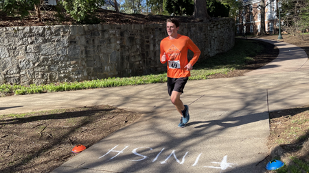 Student running 5K