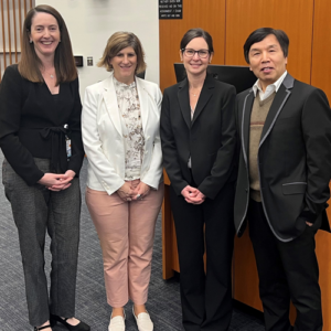Dean Melina Kibbe, Ms. Sandy Snyder, Dr. Kristy Lidie, and Dr. Jianjie Ma