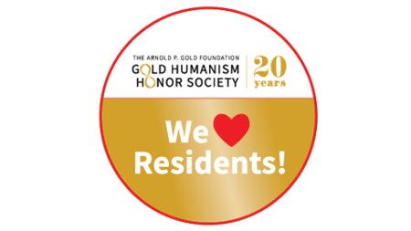 We Love Our Residents round sticker 
