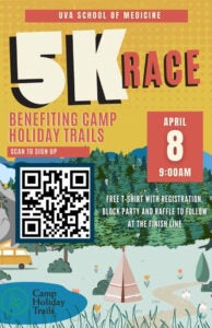 5K race poster with QR code to sign up