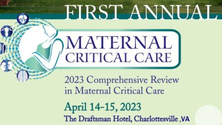 Maternal Critical Care Conference Graphic image