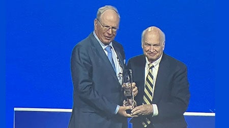 Irving Kron receives award