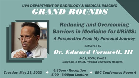 Radiology Grand Rounds on May 23 flyer 