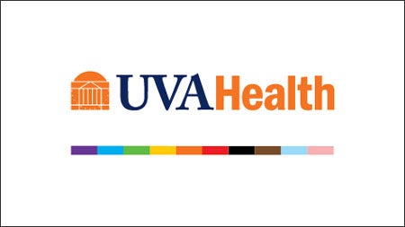 UVA Health logo with Pride colors 2023