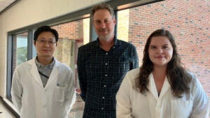 Dae Joong Kim, PhD (from left); Andrew C. Dudley, PhD; and Jamie Null, PhD
