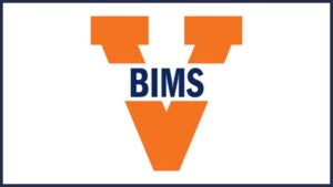 BIMS split V logo with border