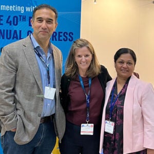 Nabil Elkassabany, Lynn Kohan and Pryia Singla Anesthesiology Meeting