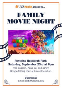 UVA Health Family Movie Night with Super Mario Bros Movie