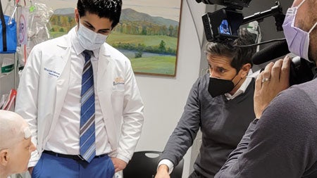 CNN visits UVA Focused Ultrasound story Gupta meets patient