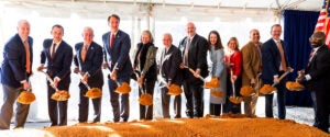 Breaking ground on the Manning Biotechnology Institute.
