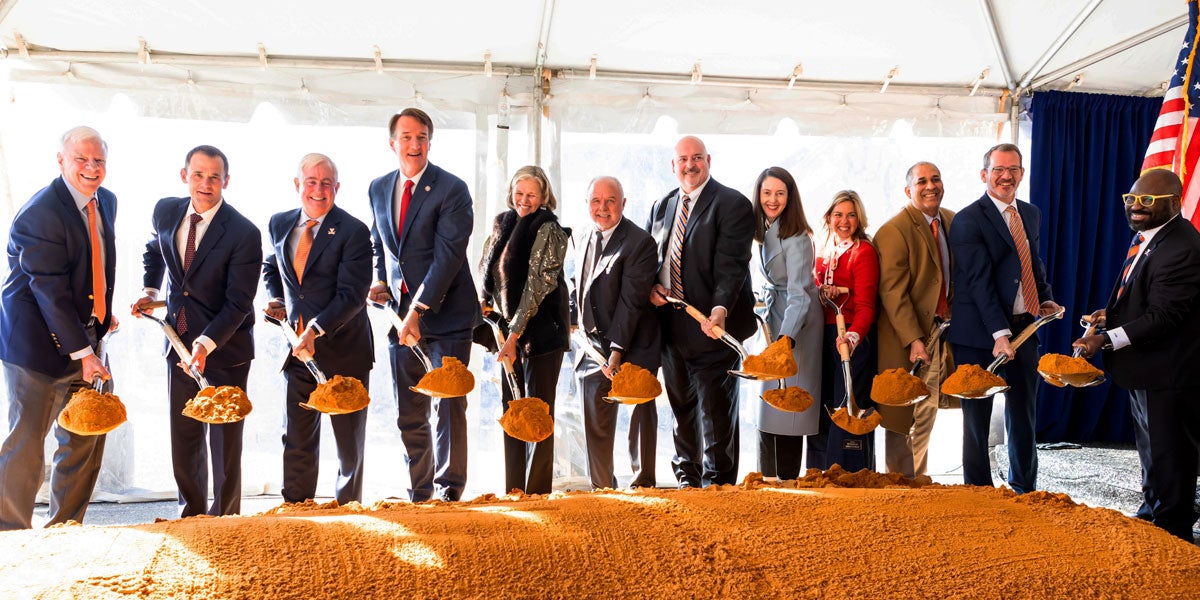 Manning Biotechnology Institute at the University of Virginia groundbreaking ceremony.