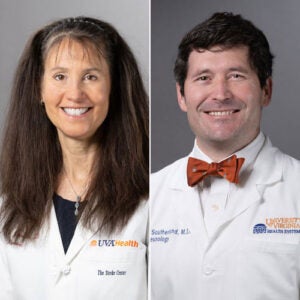 Karen Johnston, MD (left), Andrew Southerland, MD