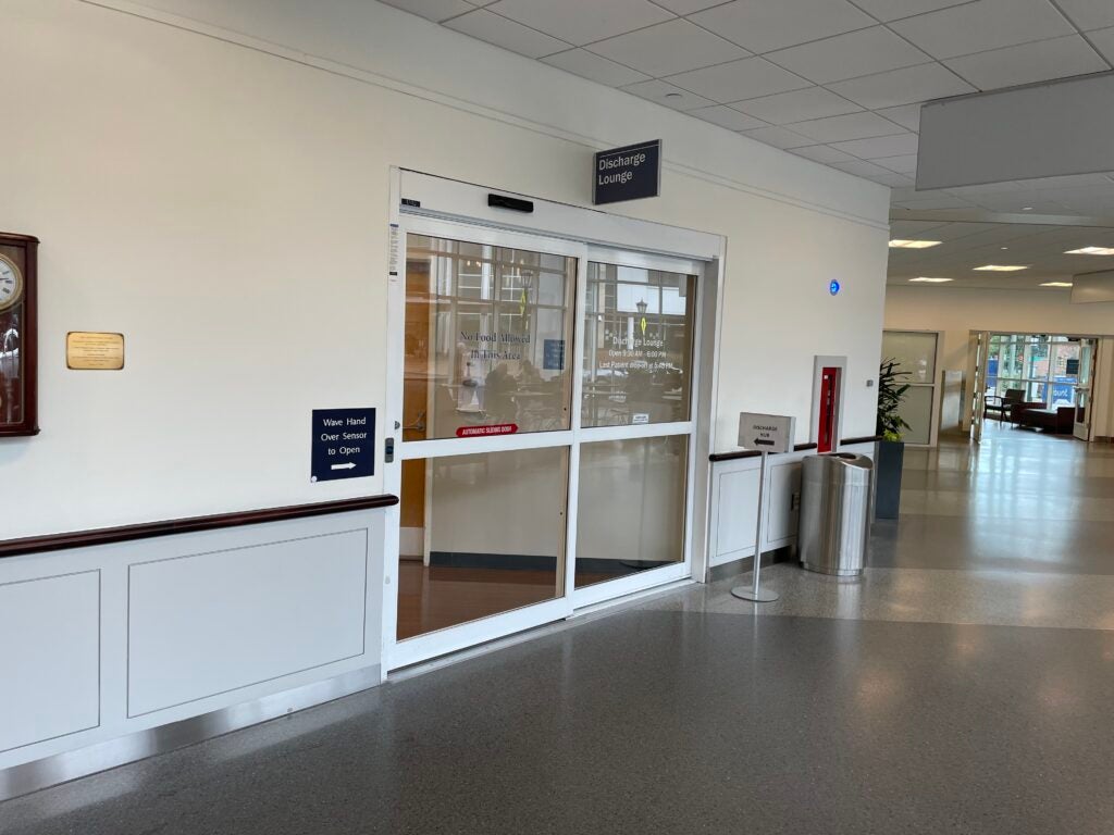 UVA Health Discharge Lounge image of front doors