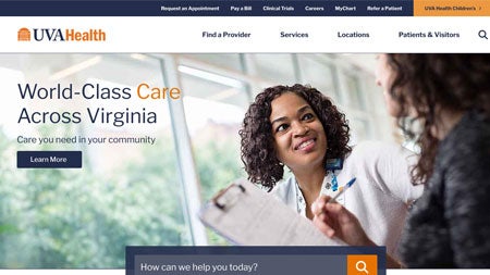 UVA Health Kicks Off Multi-Year Website Evolution
