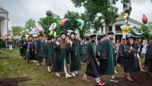 SOM 2024 graduation walk the lawn