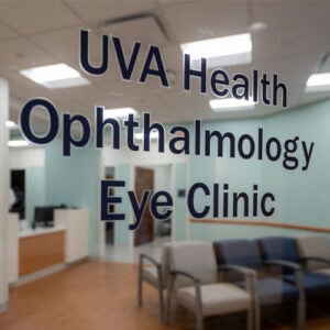 UVA Health Opthalmology Clinic office.