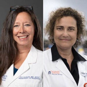 (From left) Ann Kellams, MD, Fern Hauck, MD