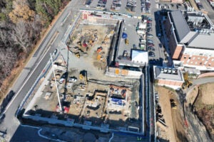 Manning Building, aerial view.