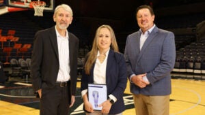 (From left) Craig Meyer, PhD, Silvia Blemker, PhD, and Joe Hart, PhD