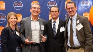 Lucas Tamm (second from left) with UVA leaders