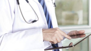 Doctor with stethoscope.