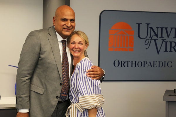 Bobby Chhabra, MD, and Allie Redshaw.