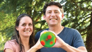 (From left) Kandice Levental, PhD, and Ilya Levental, PhD