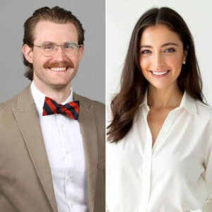 (From left) Aaron D. Smith and Catherine Lyons