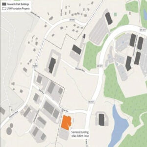 Map of North Fork, the University of Virginia’s discovery park.