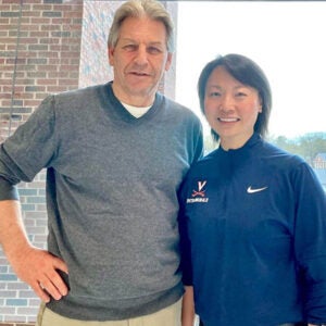 (From left) Doug Bayliss, PhD, and Yingtang Shi, MD