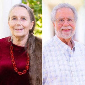 (From left) Marie-Louise Hammarskjold, MD, PhD, and David Rekosh, PhD