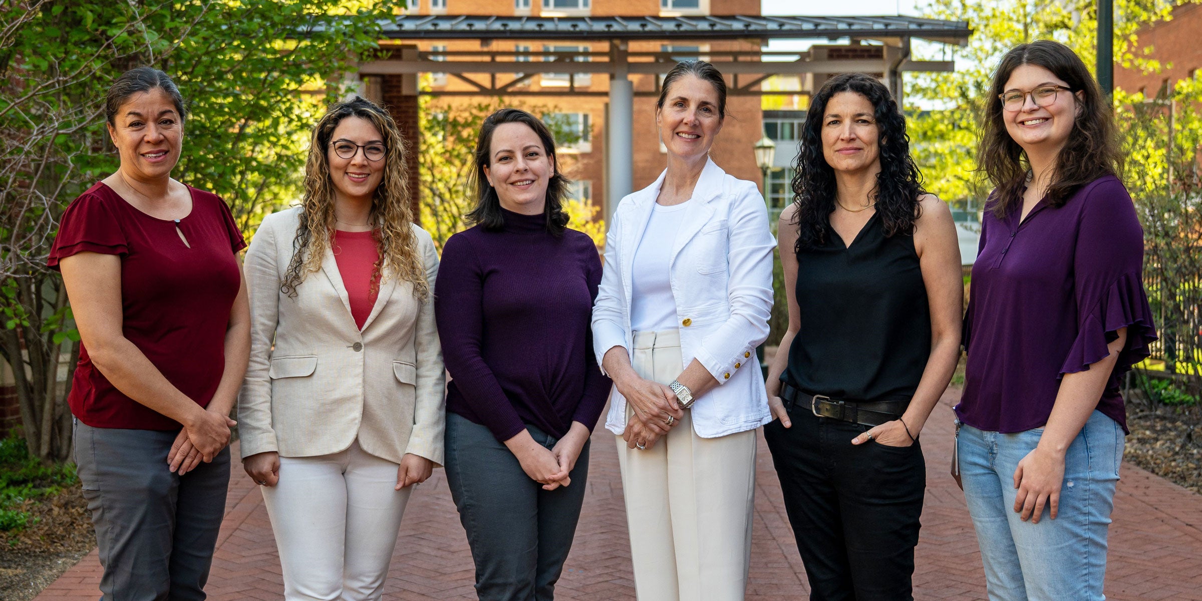 (From left) Alexandra Kadl MD, Sepideh Dolatshahi PhD, Lyndsey Muehling PhD, Judith Woodfolk MBChB PhD, Glenda Canderan PhD, Shay Ladd BS