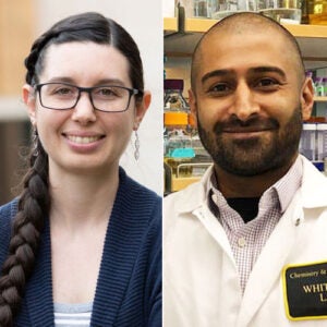 Laura Newman, PhD (left) and Uday Tak, PhD