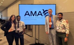 UVA medical students at AMA annual meeting.