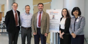 (From left) R. Ariel Gomez, MD; Mark DeBoer, MD, Sergio Rosenzweig, MD, PhD; Maria Luisa S. Sequeira-Lopez, MD; Madhusmita Misra, MD, MPH
