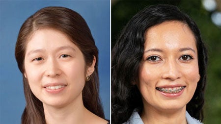 (From left) Stephanie Zuo, MD, and Tania Velez, PhD