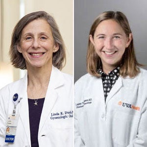 Linda Duska, MD, MPH, (left) and Lauren Gilgannon, MD