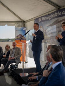 Manning Institute Top Off Ceremony Mark Esser