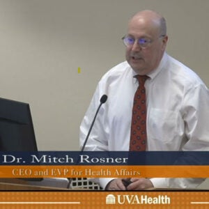 Mitchell Rosner giving presentation