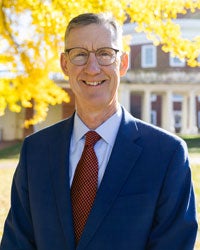 Colin Derdeyn headshot, UVA Lawn