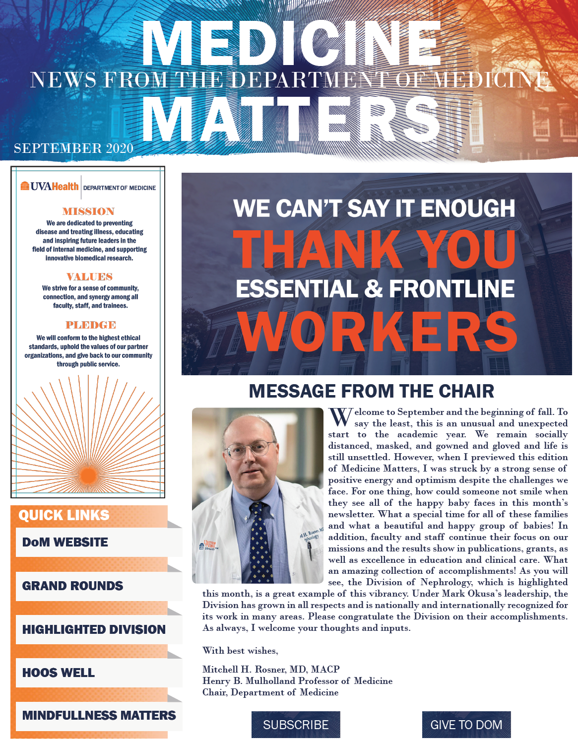 UVA Medicine Matters 2020