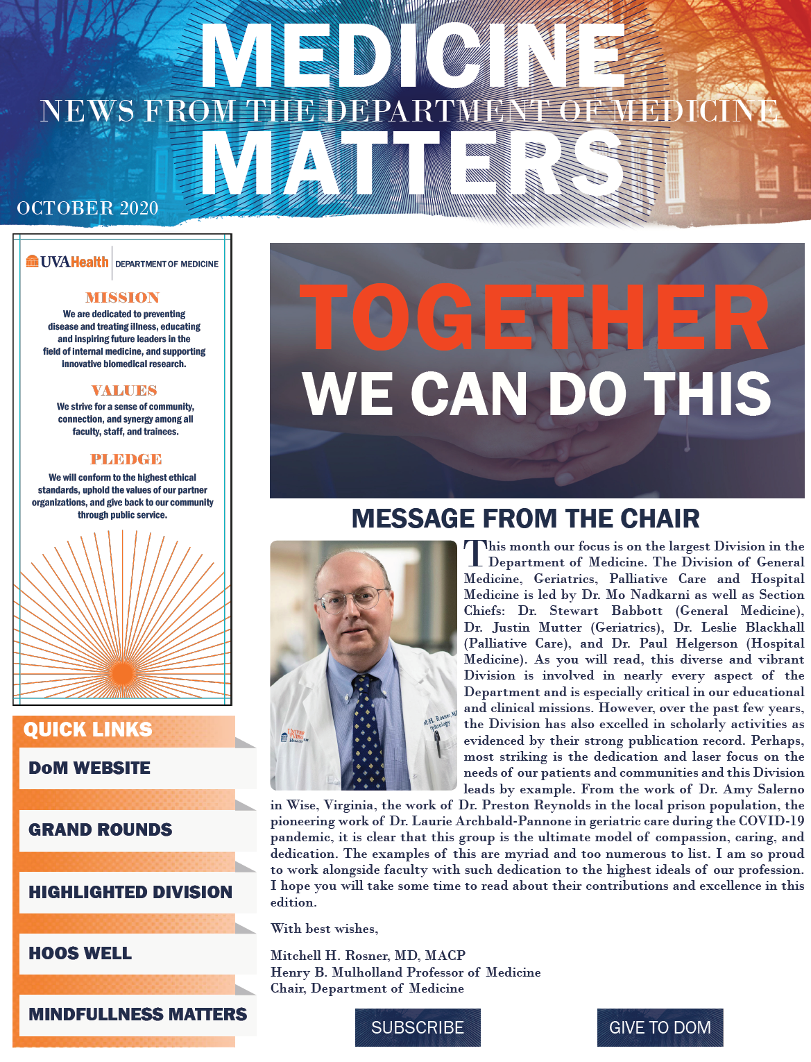 UVA Medicine Matters October 2020