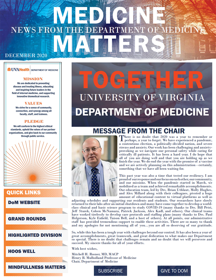 UVA Medicine Matters 2020