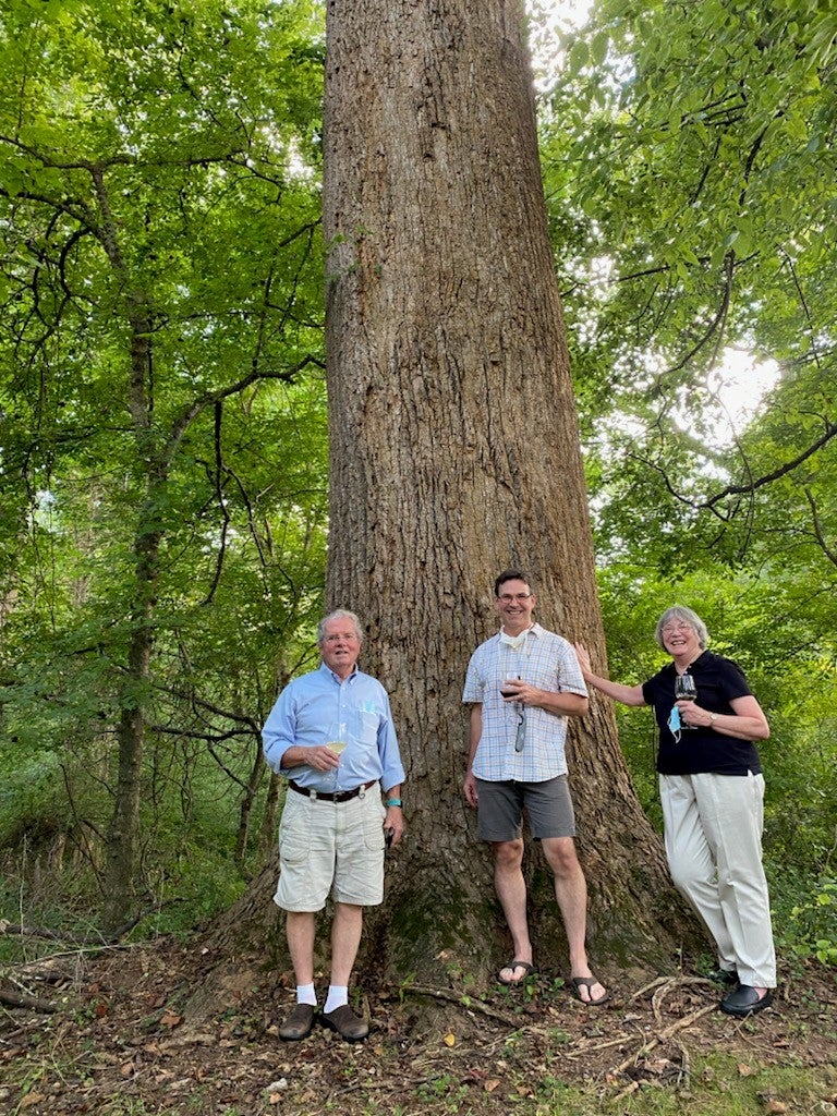 Brodie Committee standing in front of tree